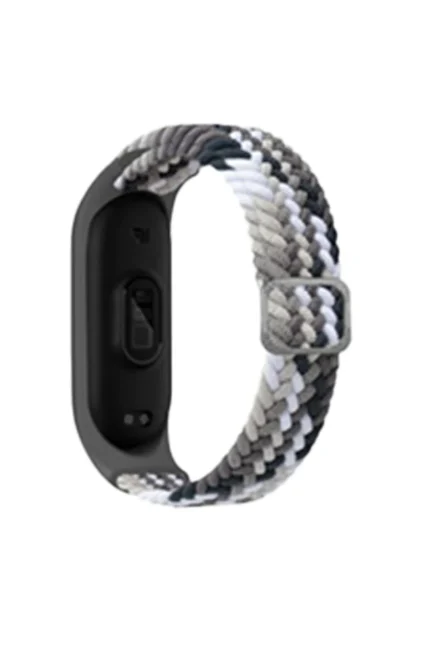 Uray store Xiaomi Mi Band 6 Star Kordon - Gri-Siyah