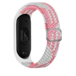Uray store Xiaomi Mi Band 6 Star Kordon - Pembe-Beyaz
