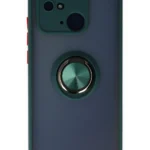 Uray store Xiaomi Poco C40 Kılıf Montreal Yüzüklü Silikon Kapak - Yeşil