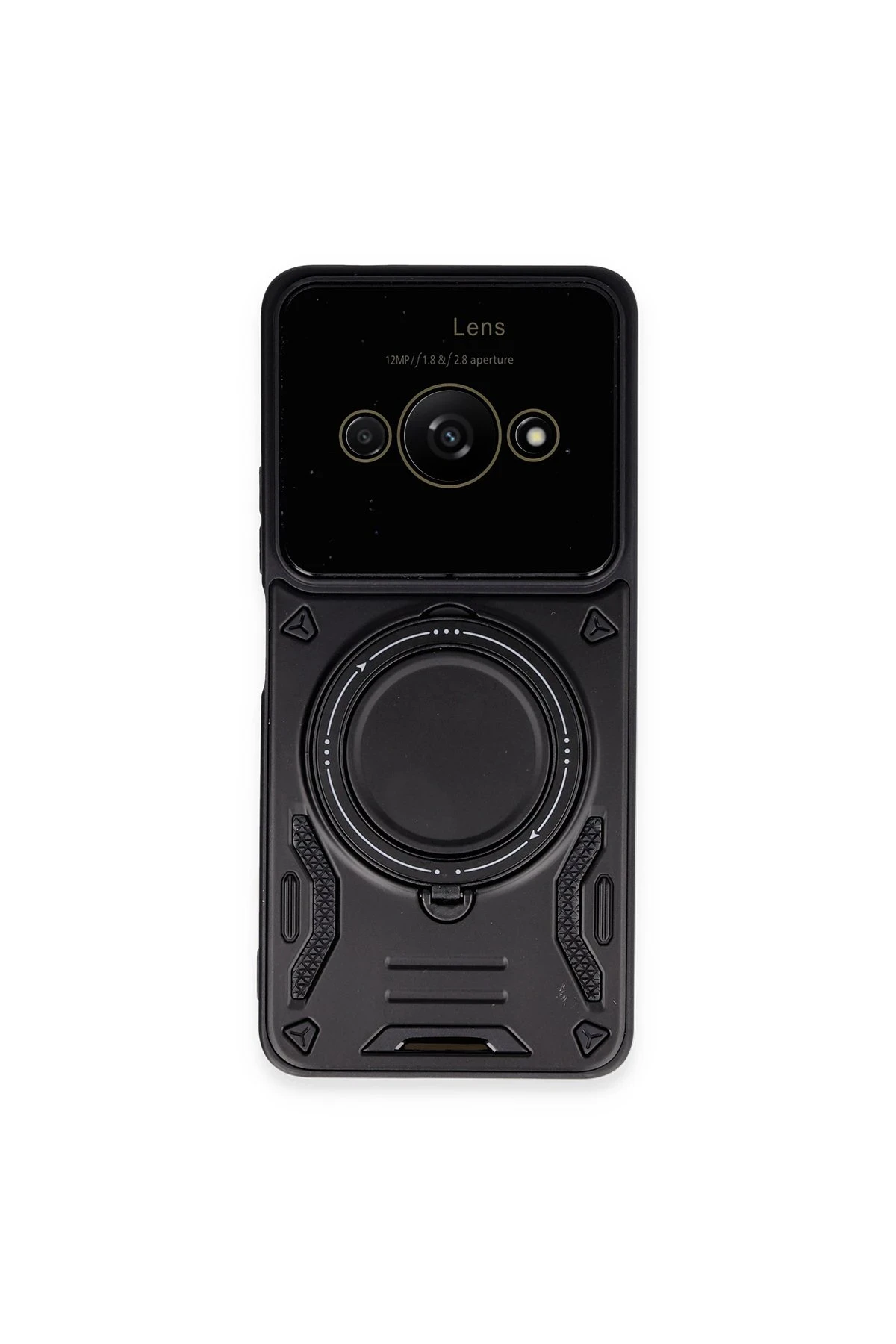newface-xiaomi-poco-c61-kilif-joy-lens-standli-kapak-siyah-default Uray store Xiaomi Poco C61 Kılıf Joy Lens Standlı Kapak - Siyah - Görsel 1