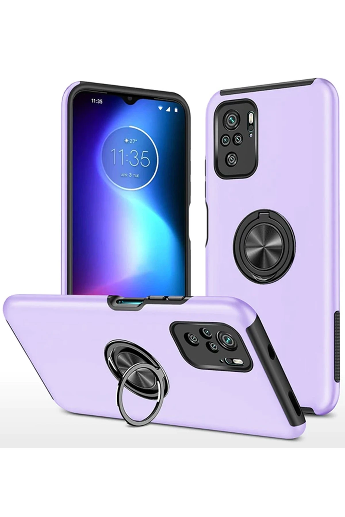 newface-xiaomi-poco-f3-kilif-elit-yuzuklu-kapak-mor-default Uray store Xiaomi Poco F3 Kılıf Elit Yüzüklü Kapak - Mor - Görsel 1