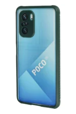Uray store Xiaomi Poco F3 Kılıf Miami Şeffaf Silikon - Koyu Yeşil - Görsel 3