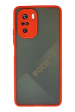 Uray store Xiaomi Poco F3 Kılıf Montreal Silikon Kapak - Kırmızı