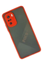 Uray store Xiaomi Poco F3 Kılıf Montreal Silikon Kapak - Kırmızı - Görsel 3