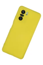 Uray store Xiaomi Poco F3 Kılıf Nano içi Kadife Silikon - Sarı - Görsel 2
