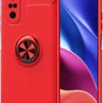Uray store Xiaomi Poco F3 Kılıf Range Yüzüklü Silikon - Kırmızı