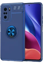 Uray store Xiaomi Poco F3 Kılıf Range Yüzüklü Silikon - Mavi