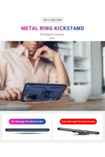 Uray store Xiaomi Poco F3 Kılıf Sofya Yüzüklü Silikon Kapak - Lacivert - Görsel 4