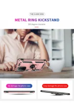 Uray store Xiaomi Poco F3 Kılıf Sofya Yüzüklü Silikon Kapak - Rose - Görsel 4