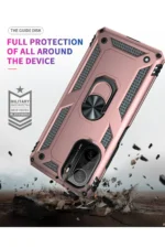 Uray store Xiaomi Poco F3 Kılıf Sofya Yüzüklü Silikon Kapak - Rose - Görsel 7