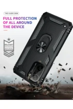 Uray store Xiaomi Poco F3 Kılıf Sofya Yüzüklü Silikon Kapak - Siyah - Görsel 7