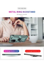 Uray store Xiaomi Poco F3 Kılıf Sofya Yüzüklü Silikon Kapak - Yeşil - Görsel 4