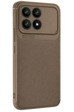 Uray store Xiaomi Poco F8 Pro Auto Focus Karbon Kapak - Kahverengi