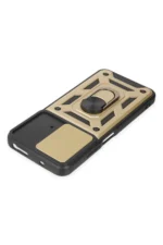 Uray store Xiaomi Poco M4 Pro 4G Kılıf Pars Lens Yüzüklü Silikon - Gold - Görsel 4