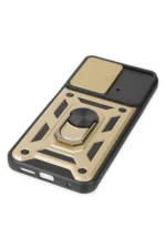 Uray store Xiaomi Poco M4 Pro 4G Kılıf Pars Lens Yüzüklü Silikon - Gold - Görsel 5