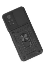 Uray store Xiaomi Poco M4 Pro 4G Kılıf Pars Lens Yüzüklü Silikon - Siyah - Görsel 3