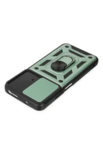 Uray store Xiaomi Poco M4 Pro 4G Kılıf Pars Lens Yüzüklü Silikon - Yeşil - Görsel 4