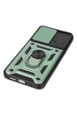 Uray store Xiaomi Poco M4 Pro 4G Kılıf Pars Lens Yüzüklü Silikon - Yeşil - Görsel 5