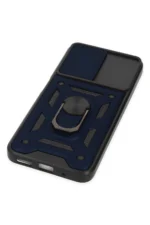 Uray store Xiaomi Poco M5 Kılıf Pars Lens Yüzüklü Silikon - Lacivert - Görsel 5