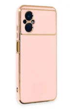 Uray store Xiaomi Poco M5 Kılıf Volet Silikon - Pembe