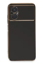 Uray store Xiaomi Poco M5 Kılıf Volet Silikon - Siyah - Görsel 2