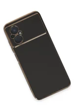 Uray store Xiaomi Poco M5 Kılıf Volet Silikon - Siyah - Görsel 3