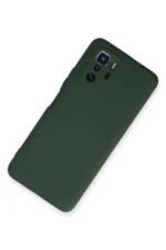 Uray store Xiaomi Poco X3 GT Kılıf Nano içi Kadife Silikon - Koyu Yeşil - Görsel 2
