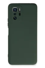 Uray store Xiaomi Poco X3 GT Kılıf Nano içi Kadife Silikon - Koyu Yeşil