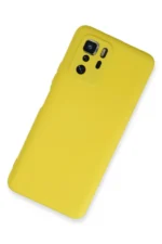 Uray store Xiaomi Poco X3 GT Kılıf Nano içi Kadife Silikon - Sarı - Görsel 2