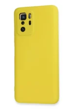 Uray store Xiaomi Poco X3 GT Kılıf Nano içi Kadife Silikon - Sarı - Görsel 3