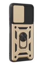 Uray store Xiaomi Poco X3 GT Kılıf Pars Lens Yüzüklü Silikon - Gold - Görsel 2