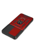 Uray store Xiaomi Poco X3 GT Kılıf Pars Lens Yüzüklü Silikon - Kırmızı - Görsel 4