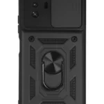 Uray store Xiaomi Poco X3 GT Kılıf Pars Lens Yüzüklü Silikon - Siyah