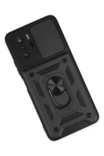 Uray store Xiaomi Poco X3 GT Kılıf Pars Lens Yüzüklü Silikon - Siyah - Görsel 3