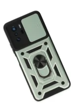Uray store Xiaomi Poco X3 GT Kılıf Pars Lens Yüzüklü Silikon - Yeşil - Görsel 3