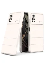 Uray store Xiaomi Poco X4 Pro 5G Kılıf Optimum Silikon - Krem - Görsel 3