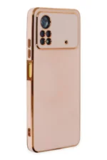 Uray store Xiaomi Poco X4 Pro 5G Kılıf Volet Silikon - Pembe