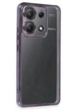 Uray store Xiaomi Poco X6 Kılıf Razer Lensli Silikon - Mor
