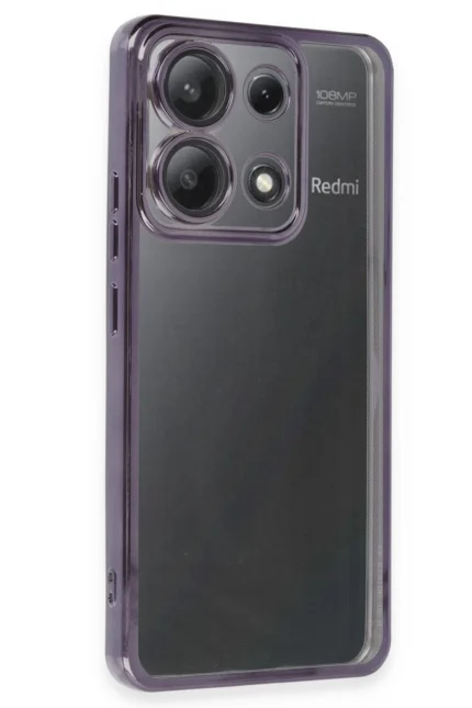 Uray store Xiaomi Poco X6 Kılıf Razer Lensli Silikon - Mor