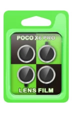 Uray store Xiaomi Poco X6 Pro Raze Metal Kamera Lens - Gümüş