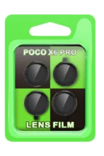 Uray store Xiaomi Poco X6 Pro Raze Metal Kamera Lens - Siyah