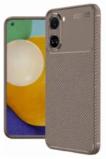 Uray store Xiaomi Poco X7 Pro Kılıf Auto Focus Karbon Kapak - Gri