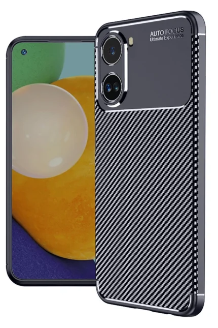 Uray store Xiaomi Poco X7 Pro Kılıf Auto Focus Karbon Kapak - Lacivert