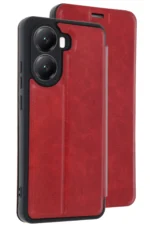 Uray store Xiaomi Poco X7 Pro Kılıf Flip Cover - Kırmızı