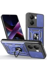 Uray store Xiaomi Poco X7 Pro Kılıf Pars Lens Yüzüklü Silikon - Lacivert