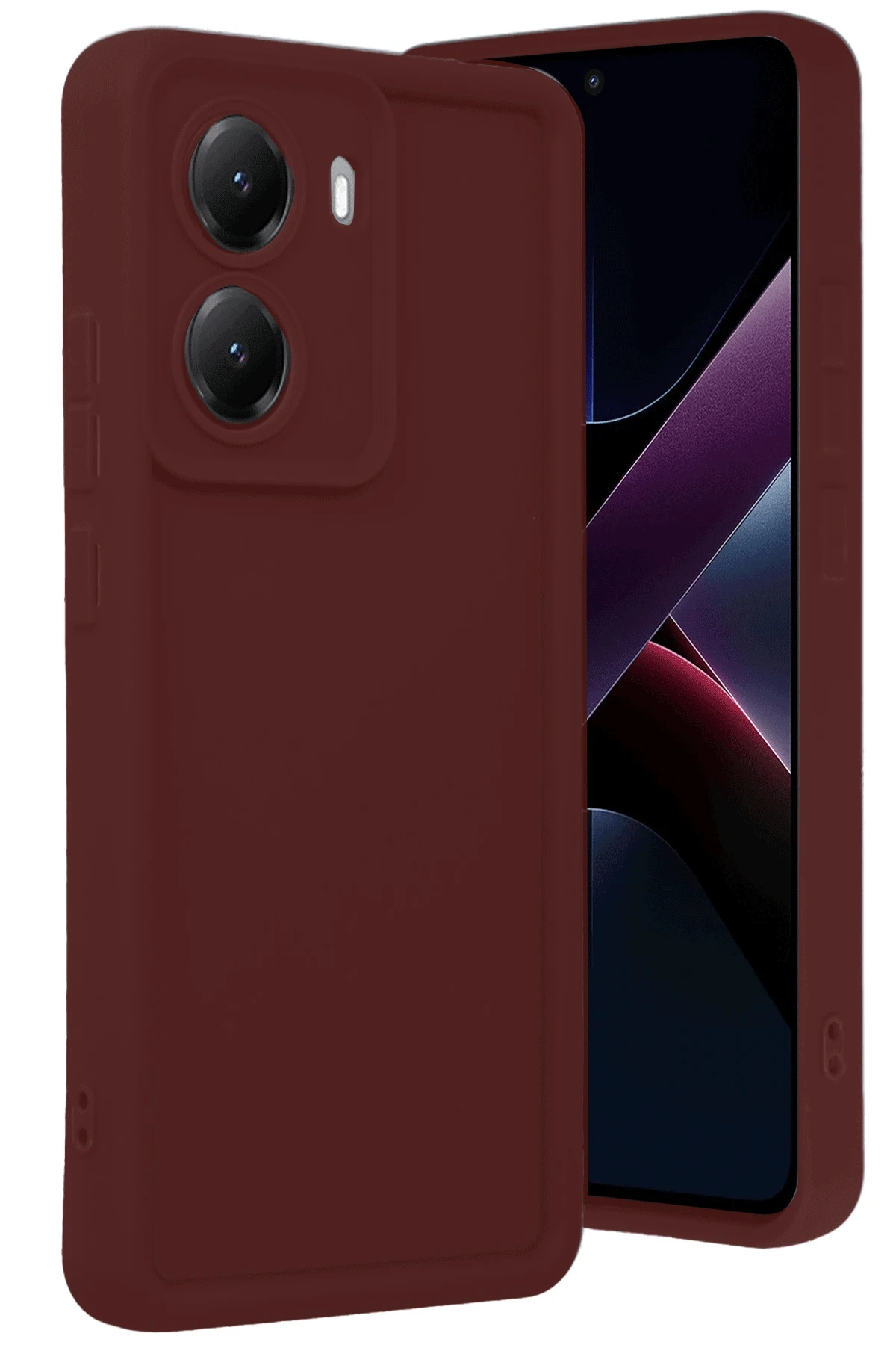 newface-xiaomi-poco-x7-pro-viera-silikon-bordo-default Uray store Xiaomi Poco X7 Pro Viera Silikon - Bordo - Görsel 1
