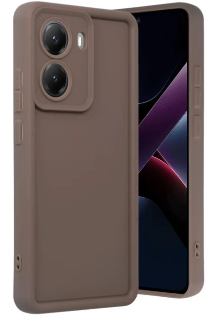 Uray store Xiaomi Poco X7 Pro Viera Silikon - Kahverengi