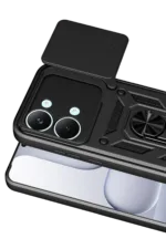 Uray store Xiaomi Poco X8 Pro Max Pars Lens Yüzüklü Silikon - Siyah - Görsel 2