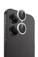 Uray store Xiaomi Poco X8 Pro Raze Metal Kamera Lens - Gümüş - Görsel 2
