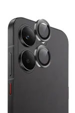 Uray store Xiaomi Poco X8 Pro Raze Metal Kamera Lens - Siyah - Görsel 2